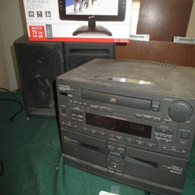 Pioneer Stereo System/Portable LCD Tv