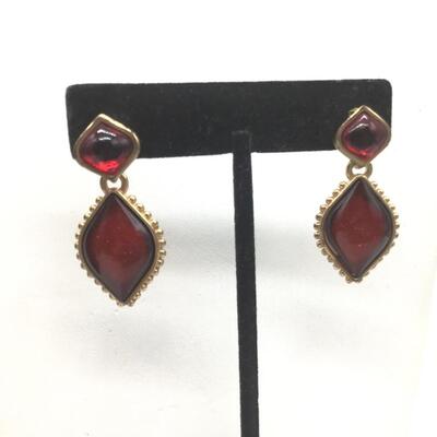 Ruby Red Hanna Earrings