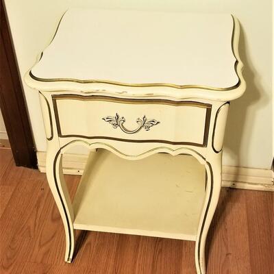 Lot #26  Vintage French Provincial Style Nightstand