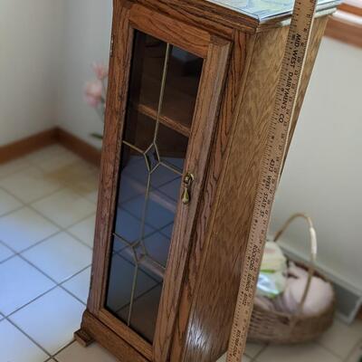 Plant Stand Leaded Framed Glass