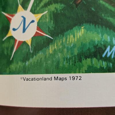 Vintage Vacation Map of the Smokey Mountains, Great Condition