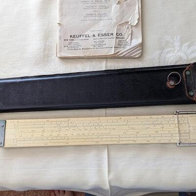 Old School Saweet Slide Ruler with Leather Case