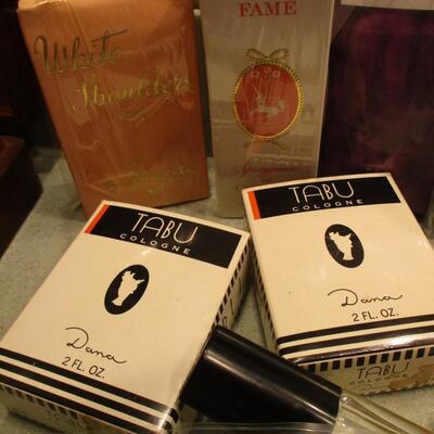 Ladie's cologne and toiletries
