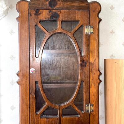 Lot 117 Vintage 1970s Pine Cabinet Curious Shaving Glass Door 16x30