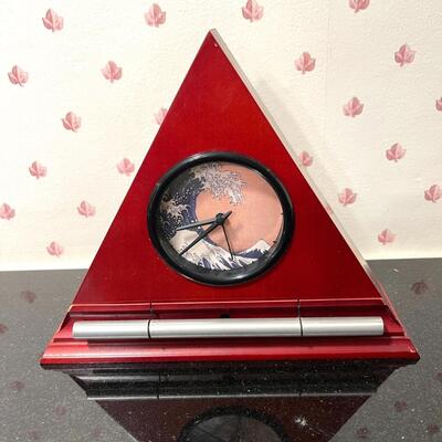 Lot 129 Zen Alarm Clock Type Pyramid Shape - C Batteries Required
