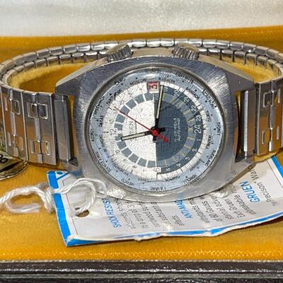 Lot 134 Vintage Mens Gruen Wrist Watch Used Scratched Crystal