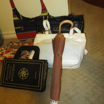 Vintage Umbrella & Handbags