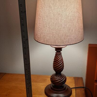 Swirl Wood Table Lamp