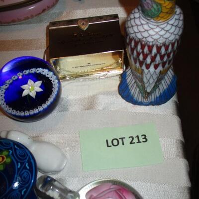 Decor- Enameled Bird, paperweight