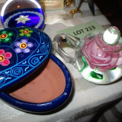 Decor- Enameled Bird, paperweight