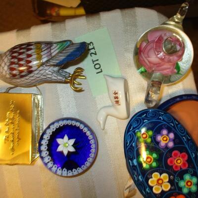 Decor- Enameled Bird, paperweight