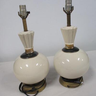 Pair Of Ceramic Table Lamps