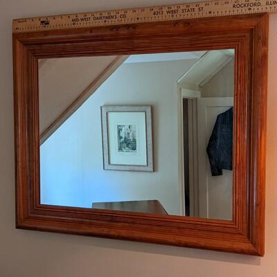 Beautiful Oak Framed Mirror