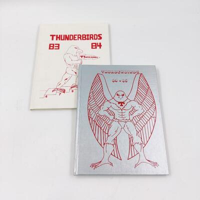 SHAWNEE HEIGHTS JR HIGH YEARBOOKS (1983-84 AND 1984-85)