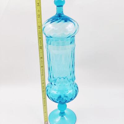 BEAUTIFUL BLUE MID-CENTURY EMPOLI APOTHECARY JAR