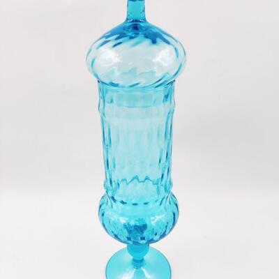 BEAUTIFUL BLUE MID-CENTURY EMPOLI APOTHECARY JAR