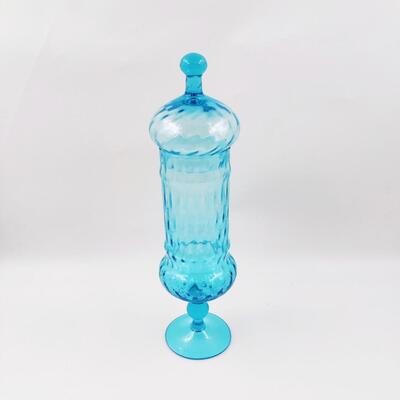 BEAUTIFUL BLUE MID-CENTURY EMPOLI APOTHECARY JAR