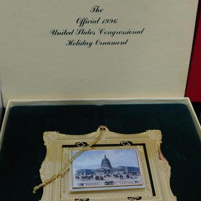 CHRISTMAS ORNAMENTS Secret Service US Capitol Mount Vernon Congress