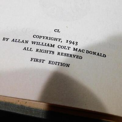 1943 VANISHING GUNSLINGER 1st Edition William Colt MacDonald Hardback 220pp.