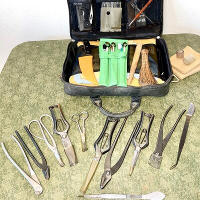 LOT 141  JAPANESE BONSAI GARDENING TOOLS MASAKUNI SET OF 5 PLUS OTHER TOP BRANDS