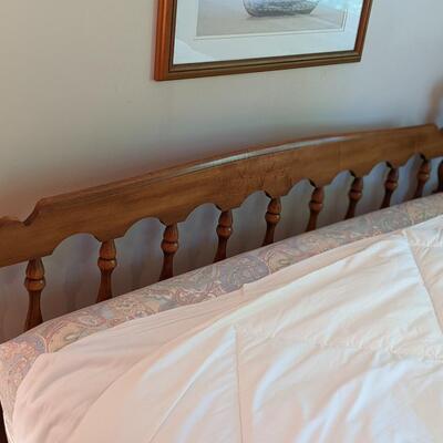 Wonderful Well Made Maple Double Bed (includes bedding and Mattresses)