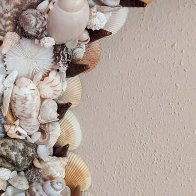 Incredible Shell Wreath, Stunning Craftsmanship!