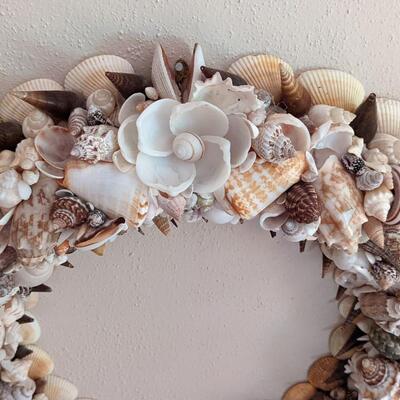 Incredible Shell Wreath, Stunning Craftsmanship!