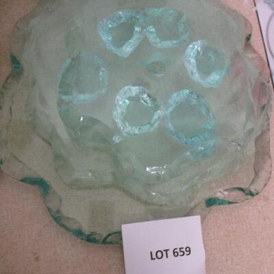 Thick Cut Glass Trays