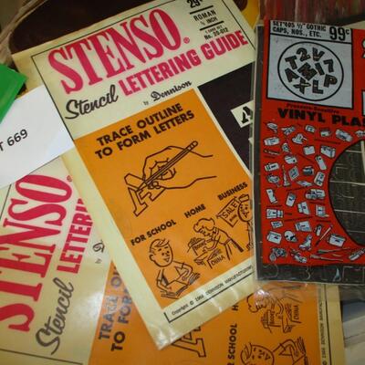 Stenciling supplies