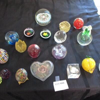 Collection of Paperweights