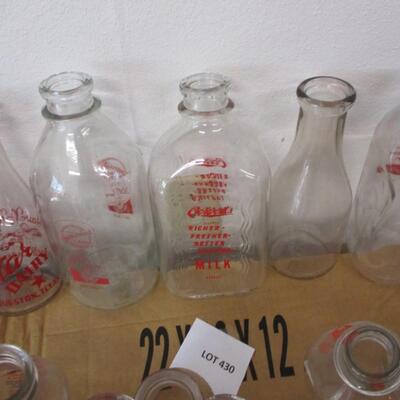 Borden's Milk Bottles and Others from Texas Dairy's