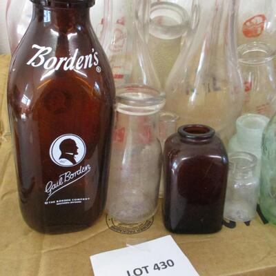 Borden's Milk Bottles and Others from Texas Dairy's