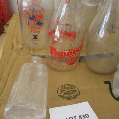 Borden's Milk Bottles and Others from Texas Dairy's