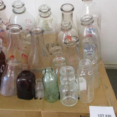 Borden's Milk Bottles and Others from Texas Dairy's