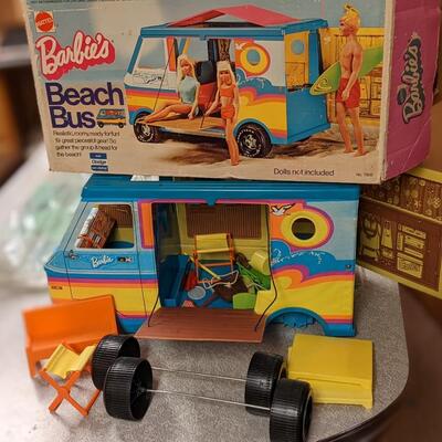 Barbie's Beach Bus, All Intact