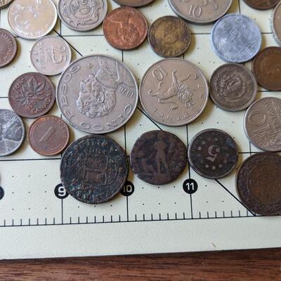 Very Large Lot of Mixed Foreign Coins, Examine Closely