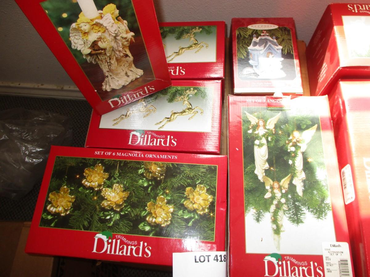 New Dillards Christmas Ornaments