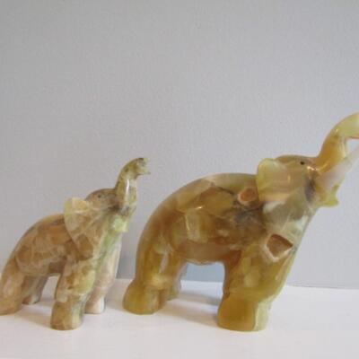 Stone Elephants- Possibly Onyx