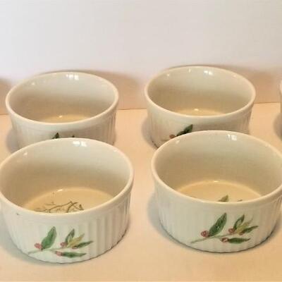 Lot #37  Set of 8 Vintage Ramekins - Herbs & Spices by Stafford