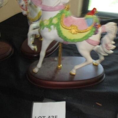 Lenox Pride of America Porcelain Carousel Horses