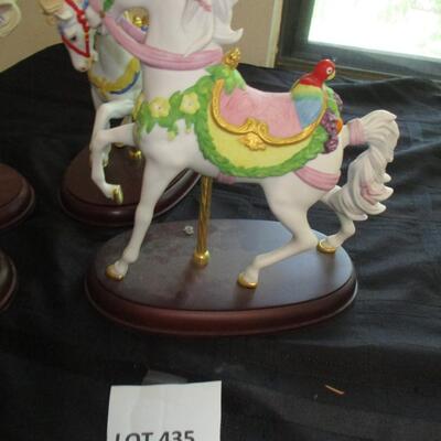 Lenox Pride of America Porcelain Carousel Horses
