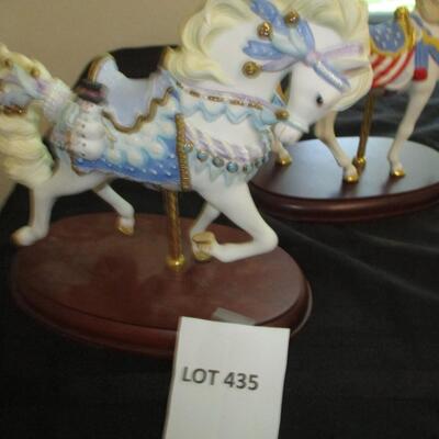 Lenox Pride of America Porcelain Carousel Horses