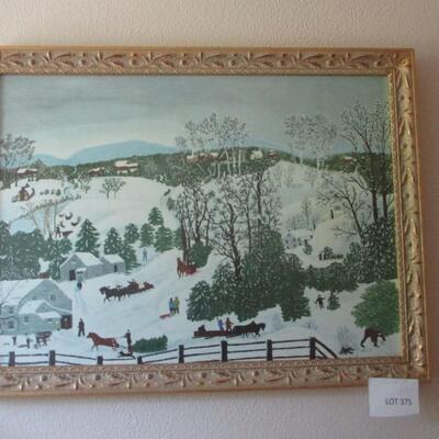 Grandma Moses Print