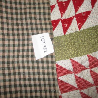 Hand made quilt- New Growth pattern
