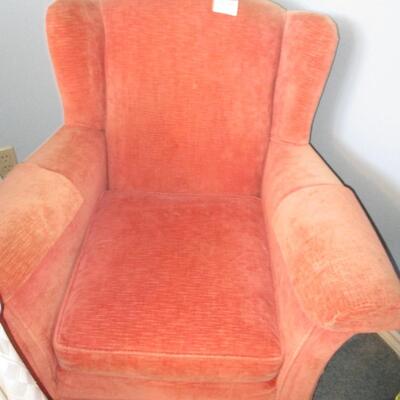 Peach Wingback Armchair
