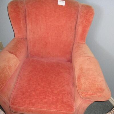 Peach Wingback Armchair