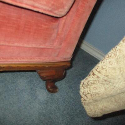 Peach Wingback Armchair