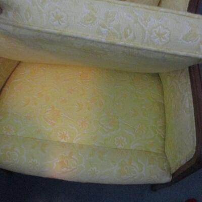 Wingback Yellow Armchair