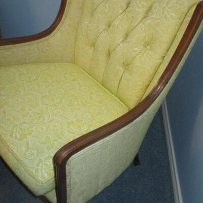 Wingback Yellow Armchair
