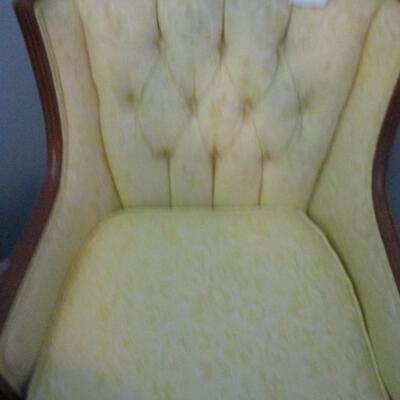 Wingback Yellow Armchair